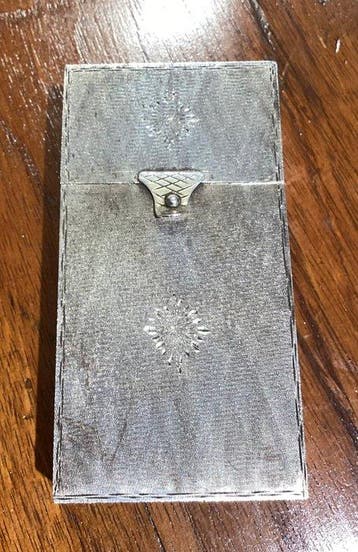 Zonder minimumprijs - Sigarettendoos - .800 zilver, Nieuw