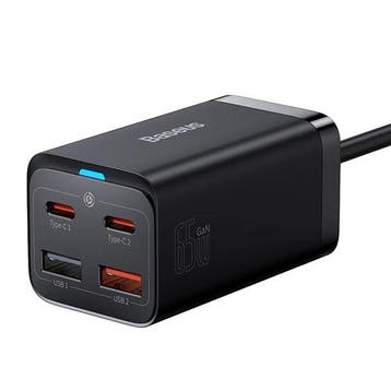 Baseus GaN3 Quick Charger 65W 2x USB QC4.0, 2x, origineel, Verzenden, Nieuw