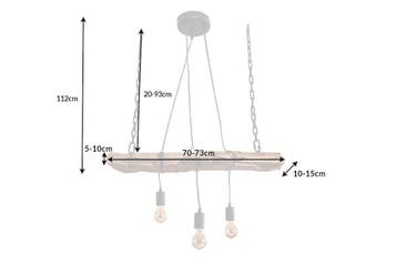 Hanglamp BARRACUDA 70 cm voor 3 lampen, gemaakt van, Huis en Inrichting, Lampen | Hanglampen, Ophalen of Verzenden, Nieuw