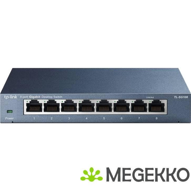 TP-Link 8-Port TL-SG108, Computers en Software, Netwerk switches, Nieuw, Verzenden