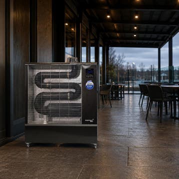 Airrex AH-500i Blue flame Dual power Nieuw 2026! diesel infr, Huis en Inrichting, Ophalen of Verzenden, Nieuw, Vrijstaand