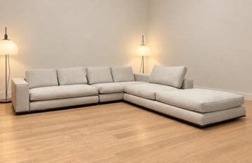 NIEUW Minotti Hamilton Hoekbank + GARANTIE | NP €30.000, Hoekbank, Ophalen of Verzenden, Vierpersoons of meer, Design Bank Bankstel Zetel Hoekbank Minotti