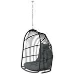 TRUUSK Hangstoel Hangmand Polyrattan - Opvouwbaar - Met Kuss, Verzenden, Nieuw