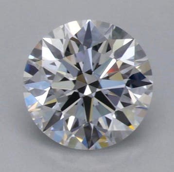 1 pcs Diamant (Natuurlijk) - 0.41 ct - Rond - D (kleurloos), Nieuw