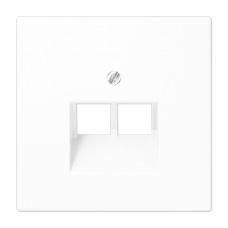 Jung LS990 afdekplaat 2xRJ45/RJ11 alpinwit (hagelwit), Nieuw, Stopcontact