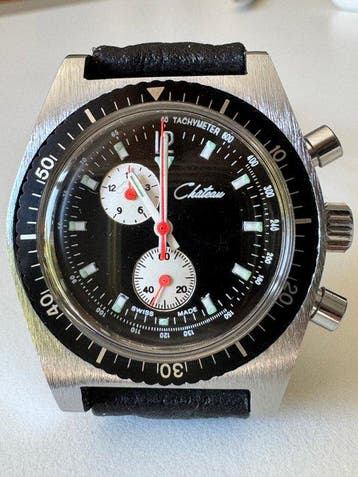 Chateau - Vintage Swiss NOS Diver Chronograph - Zonder, Nieuw