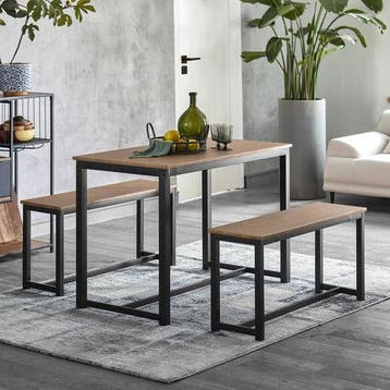 2dekans | SoBuy Eettafel met 2 Banken - Max. 150 kg - 110 x, Ophalen of Verzenden, Zo goed als nieuw
