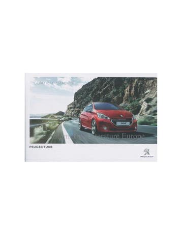 2014 PEUGEOT 208 INSTRUCTIEBOEKJE SPAANS, Auto diversen