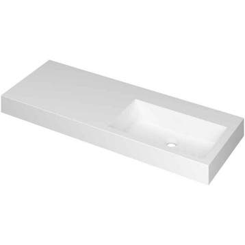 INK Momento Wastafel Polystone Wasbak Rechts Zonder Kraangat, Doe-het-zelf en Verbouw, Sanitair, Ophalen of Verzenden, Nieuw