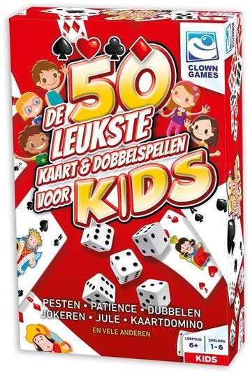 De 50 Leukste Kaart & Dobbelspellen Voor Kids | Clown Games, Hobby en Vrije tijd, Verzenden, Nieuw