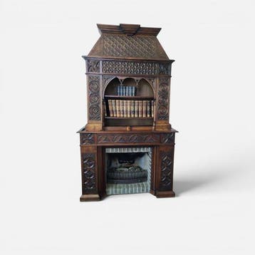 Arts & Crafts stijl Schouw - Circa 1900 - Monumentale schouw