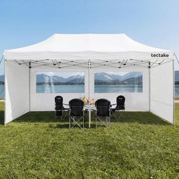 Opvouwbare paviljoen Viola 3x6 m, aluminium, 6 zijpanelen, Tuin en Terras, Partytenten, Verzenden, Nieuw