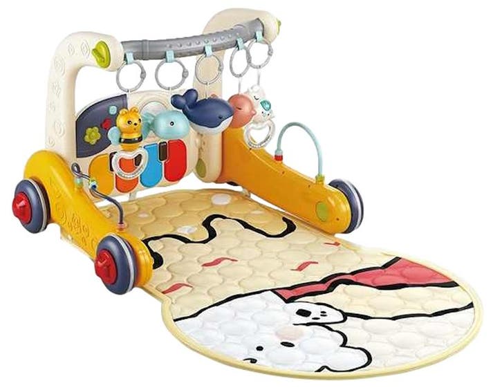Eco Toys Geel 3-in-1 Speelkleed en Loopwagen, Kinderen en Baby's, Speelgoed | Babyspeelgoed, Nieuw, Verzenden