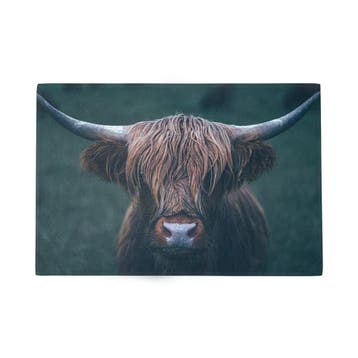 Deurmat Schotse hooglander donker 75x50cm, Verzenden, Nieuw