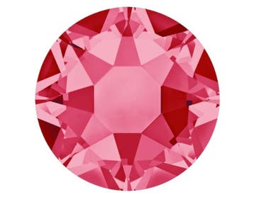 4 x Swarovski flatback similisteentje SS34 7 mm – hot pink, Ophalen of Verzenden, Nieuw, Overige typen