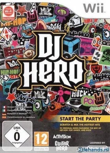 DJ Hero (Wii Games), Spelcomputers en Games, Ophalen of Verzenden, Zo goed als nieuw