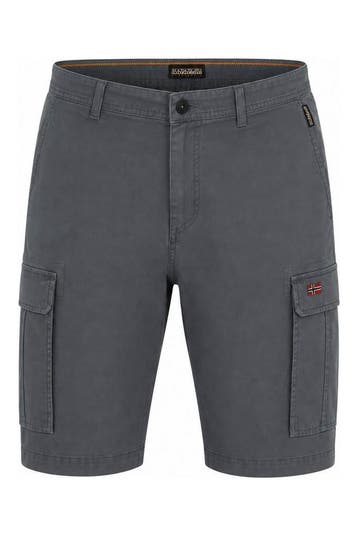 Napapijri Korte broek in maat 30 Grijs, Kleding | Heren, Verzenden, Zo goed als nieuw, Overige kleuren, Napapijri