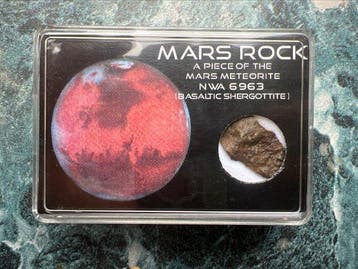 Martian Shergottite meteoriet Exemplaar - 1.1 g - (1)