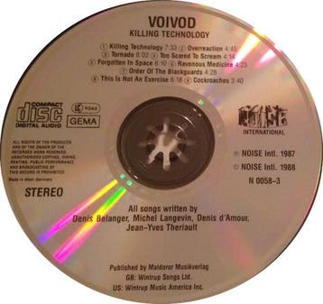 Voïvod – Killing Technology (CD, 1988), Ophalen of Verzenden, Gebruikt