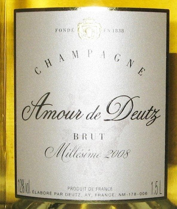 2008 Deutz, Deutz - Amour de Deutz - Champagne - 1 Magnum, Verzamelen, Wijnen