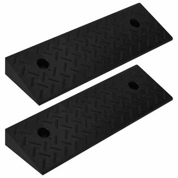 vidaXL Oprijhulpen 2 st 50x17,5x5 cm rubber, Verzenden, Nieuw