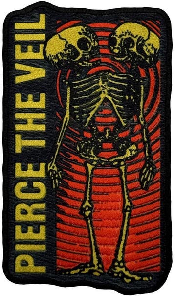 Piercre the Veil - Wavy Skeleton - Opstrijk Patch, Ophalen of Verzenden, Nieuw, Kleding