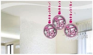 Hangdecoratie Swirl Sweet 16, Ophalen of Verzenden, Nieuw