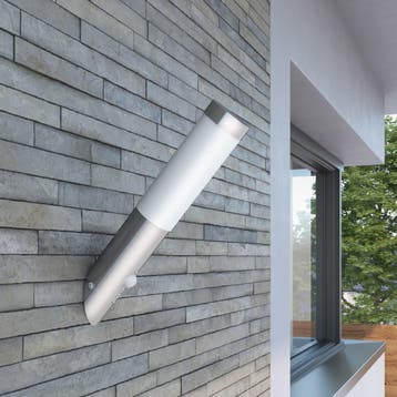 vidaXL Buitenlamp RVS Enego met sensor, Verzenden, Nieuw, Rvs