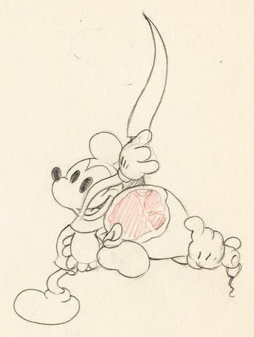 Walt Disney – Mickey Mouse-animatietekening - The Whoopee, Nieuw