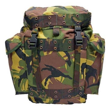 KL landmacht patrol rugzak 35L met zijtassen, woodland DPM, Ophalen of Verzenden, Zo goed als nieuw