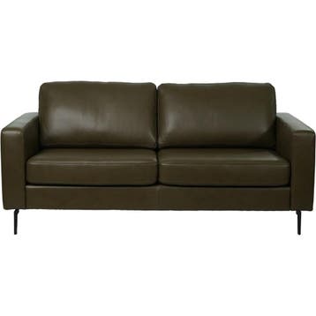 Leren bank Match - 2 zits - Elegance Green (donkergroen) -, Huis en Inrichting, Banken | Bankstellen, 150 tot 200 cm, Nieuw, Ophalen of Verzenden