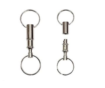 Sleutelring deelbare sleutelhanger - nikkel 8 cm, Ophalen of Verzenden, Nieuw, Overige typen