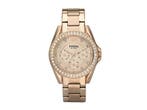 Fossil Riley ES2811 - Dameshorloge - 38 mm - Roségoud, Verzenden, Zo goed als nieuw, Fossil