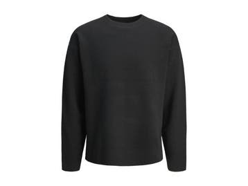 Veiling - Jack &amp; Jones Bradfort Knit Crew Neck Black Ony, Nieuw