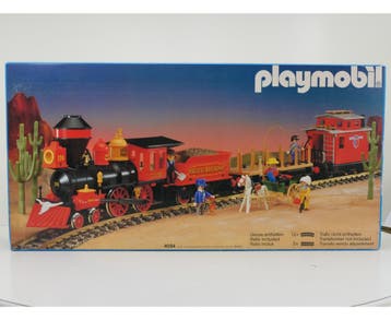 Playmobil 4034 Western Train / Steaming Mary treinset uit..., Ophalen of Verzenden, Gebruikt, Treinset, Analoog
