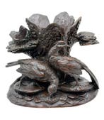 Vaas - Hout - Fazanten Zwarte Woud - Hoogte: 20 cm