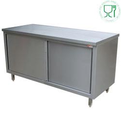 Roestvrijstaal Werktafel met Schuifdeur | (H)70cm, Verzenden, Nieuw in verpakking