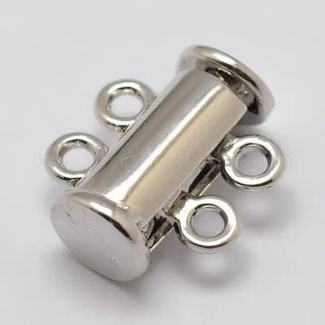 1 x magneetsluiting voor 2 strengen 15 x 13 mm – Ø 2 mm, Ophalen of Verzenden, Nieuw, Kraal