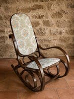 stile thonet - Schommelstoel - Hout, Textiel - Dondolo