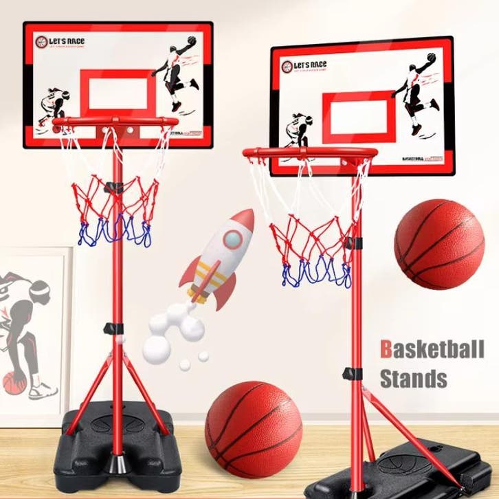 Basketbal Bord met Standaard – Verrijdbaar &amp; Verstelbaar, Sport en Fitness, Basketbal, Nieuw, Verzenden