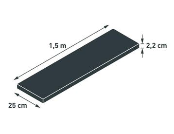 Practo Tools Gootband in rubber 150 x 25 x 2 cm - Set van 2, Verzenden, Nieuw