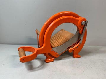 Raadvad - Broodsnijmachine - Staal, Hout - Oranje Deens