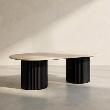 *WOONWINKEL* Salontafel Met Travertin, Huis en Inrichting, Verzenden, Nieuw