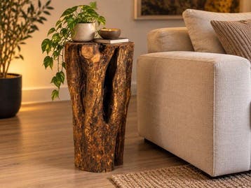 Bijzettafel - TRONCO Design - Olive - Olijfhouten tafel