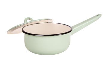 geëmailleerde pan met deksel | steelpan, Verzenden, Nieuw