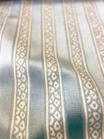 Prachtige jacquard fluweel in aquamarijn / blauw op een