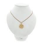 Gouden sterrenbeeld hanger; Weegschaal (Hanger of bedel), Ophalen of Verzenden, Gebruikt, Goud, Overige merken