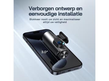 Veiling - WOLFANG Dashcam Auto Voor Achter 4K WiFi  - 170°, Nieuw