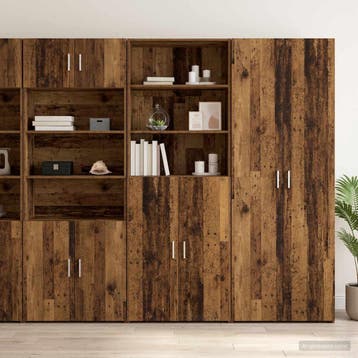 vidaXL buffetkast Oud hout 70 x 42,5 x 185 cm Bewerkt hout, Minder dan 50 cm, Verzenden, Nieuw, Minder dan 100 cm