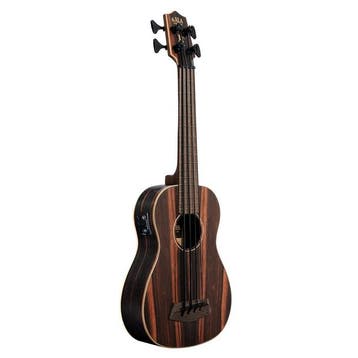 Kala Striped Ebony Fretted Acoustic-Electric U-BASS, Verzenden, Nieuw